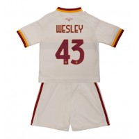 AS Roma Wesley Franca #43 Vieras Peliasu Lasten 2026-27 Lyhythihainen (+ Lyhyet housut)